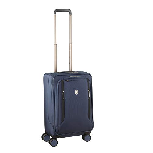 Victorinox WT 6.0 Softside Spinner Luggage, Blue, Expandable Carry-On, Frequent Flyer (22