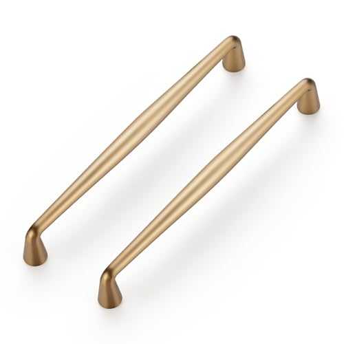 Image of Ravinte 10 Pack 6-1 /4 Inch Champagne Bronze Kitchen Cabinet Handles Solid Zinc Alloy Cabinet Pulls Cupboard Hardware Drawer Handles