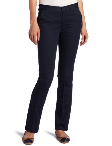 Dickies Juniors Stretch Straight Leg Pant, Dark Navy, 11