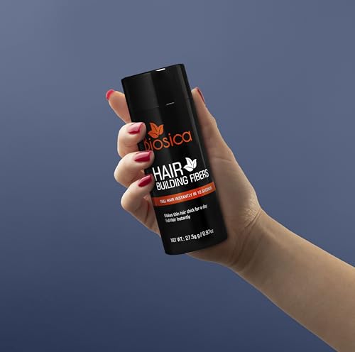 Image of Hair Building Fibers 27.5Gm - For Thin & Fine, Hair Thickening Fibers For Men & Women, Like Caboki,Toppik etc. (Black)
