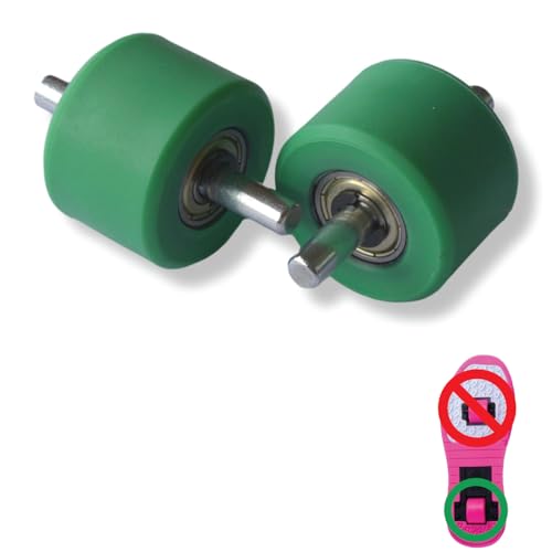 Ruedas de Repuesto Traseras para Zapatillas Deportivas con Ruedas automáticas. 2 Ruedas Verdes.