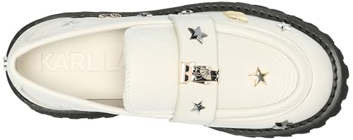 Image of Karl Lagerfeld Women's Gaston Lug Sole Loafer with Pin Embellishments