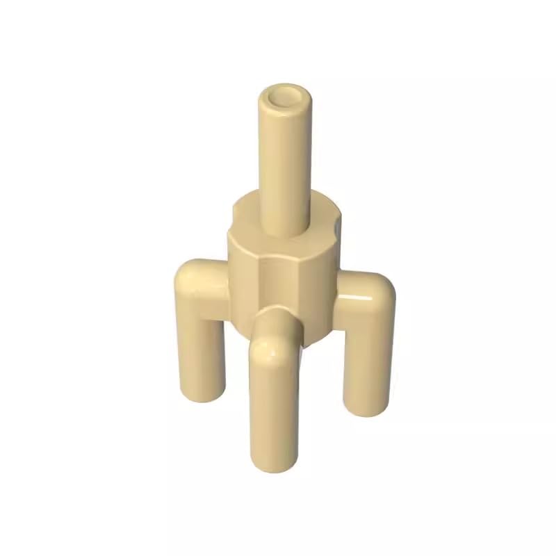 2566 Ornaments Plant, Palm Tree Top, 4 Top Bars, 1 Bottom Bar 50 Pieces GDS-1217 Compatible with Lego Building Blocks Color:Tan โ image 1