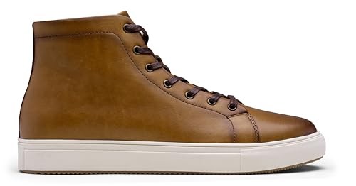 Image of Jousen Men's Casual Shoes High Top Premium Leather Fashion Sneakers Dress Boots for Men