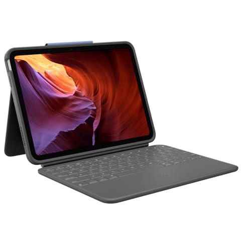 Logitech Robuste Folio iPad Clavier UK QWERTY Protection Antichoc Tablette