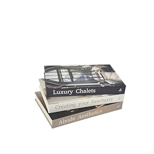 Decorative Book Set of 3 for Home Decor | Hardcovered Book Set for Home Decor | Coffee Table Book Décor | Fake Books for Decoration | Faux Books for Decoration | Living Room Decor | Table Decor