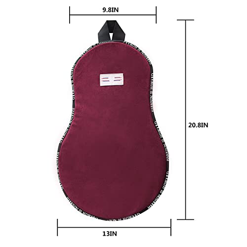 Harrison Howard Trail Seat Saver Western Tack Saddle Ride-On Pad With Cushion Bottom Helps Distribute Back Pressure Burgundy thumb #5