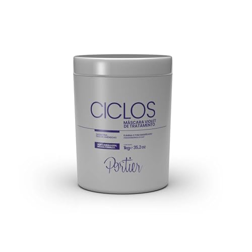 Mascarilla Brasileña Suavizante Profesional Portier B-TOX VIOLETA (sin FORMOL) 1L