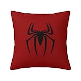 Keebik Spider Design Throw Pillow Cover 18x18 Inch Modern Warm Pillow Cases Square for Home Decor Bedroom Sofa Living Room Cushion Cover