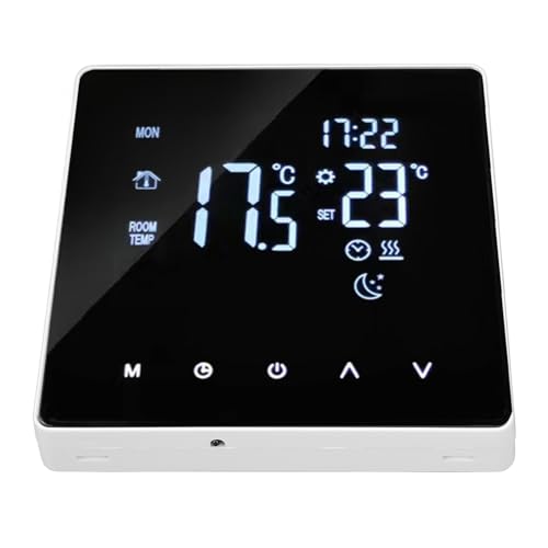 4400W Intelligent Touchscreen Programmable Thermostat Remote Control for Home, Office, School (3A with Linkage)
