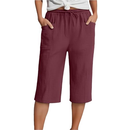 Genérico Pantalon Deportivo Capri Mujer   Pantalones Casuales VersáTiles para Mujer para Uso Diario: Pantalones CóModos Y Ligeros para El Trabajo Viajes Y Compras Online Los Fines De Semana