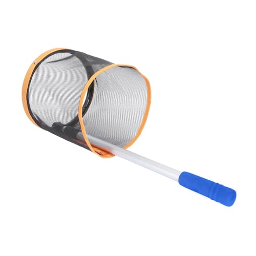 Abaodam Máquina para Recoger De Tenis De Mesa Tubo De Tenis Red para Recoger De Tenis De Mesa Soporte De Nailon Naranja