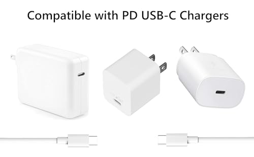 6ft/2M Long 60W USB C to USB C USBC Type C (C to C) Fast Charging Cable Cord for iPhone 17 16 15 / Air, Apple MacBook Air/Pro, iPad Pro 13 12.9 11 inch, iPad Air 5 4