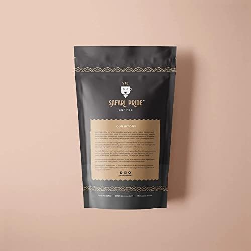 Safari Pride Coffee Café Camerún Monte Oku Tostado Medio Grano Entero 12oz miniatura 3
