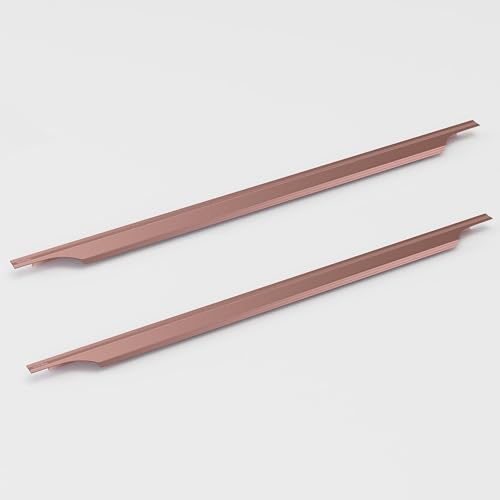 Image of Plantex Profile Handle for Kitchen Cabinet /32 Inch Aluminium Drawer Profile Handle /Wardrobe Pull Handle for Home /Office /Hotel - Pack of 2 (Rose Gold)