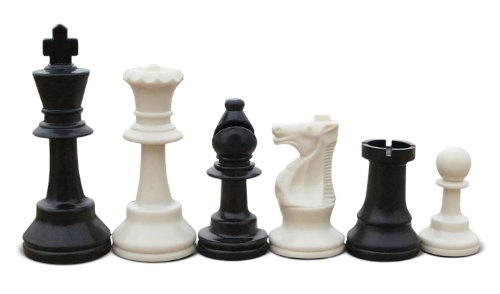 Premium Chess Set, Triple Weighted Chess Pieces (34 Pieces-2 Extra Queens), Blue Roll-Up Board and Blue Canvas Tube (Quiver) Tote Bag - Thumbnail 3