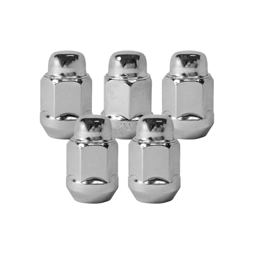 Mysttoo 5PCS M12x1.5 Chrome Wheel Lug Nut 35mm Tall 19mm Hex Nuts Compatible with Honda Accord Odyssey CR-V Civic Acura Ford Fusion Kia Hyundai Dodge Journey Chrysler Mazda Many Cars