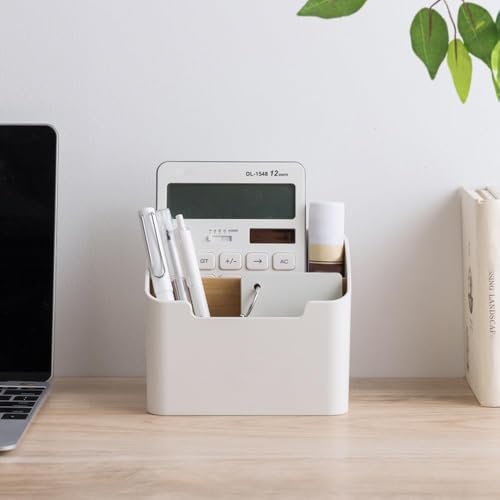 Image of Poeland Remote Control Holder Desk Storage Organizer Box Container for Desk, Office Supplies, Home