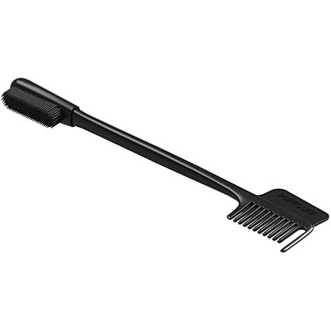 PuffCuff | LAAAYED™ EdgeMaster | 3-in-1 Edge Brush & Styling Tool with Soft Silicone Bristle Brush | For Hair Layering and Styling Edges | 1 Piece Cover