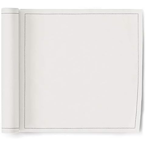 MY DRAP Cloth Washable and Reusable Dinner Napkin - 12.6 x 12.6 in (12 Per Roll, Cotton Cream) Cover