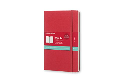 Moleskine Two-Go Textile Notebook, Hard Cover, Medium (4.5