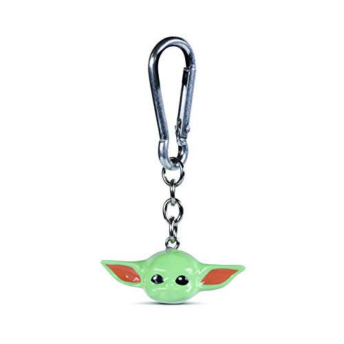 Disney Boys' RKR39166 Star Wars-The Mandalorian The Child 3D Keychain, Green, One Size