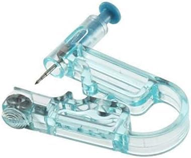 Disposable Ear Piercing Gun Kit for Self Use | Painless Sterile Hand Press Piercing Tool with Pre-Loaded Ear Stud | Safe Device for Earlobe, Tragus & Helix | Men & Women (Pack of 1)