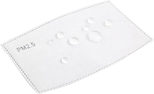 Miniatura 4 de Filtros de máscara facial de 20 PM 2.5 con carbón activado, filtros PM2.5 con carbón activado, 5 capas, para uso con máscaras faciales lavables