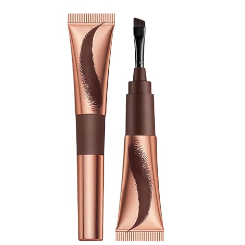 MOTIBACK Tatuaje de ceja de color marrón grisáceo, resistente al agua, resistente al agua y de larga duración, tinta de gel de cejas, fácil de pelar, gel de cejas para cejas definidas