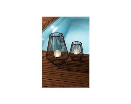 Lanterne décorative H30 - boule perlée - GALIX