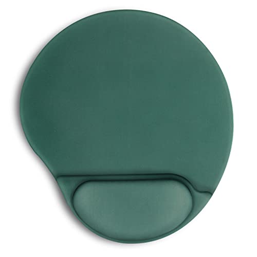 Hodyxin Ergonomic Mouse Pad With Wrist Support,Cute Mouse Pad With Wrist Rest,Comfortable Mouse Pad For Home Office Gaming Working Computers Laptop,Pain Relief With Non-Slip Pu Base (Sap Green) #TOP24