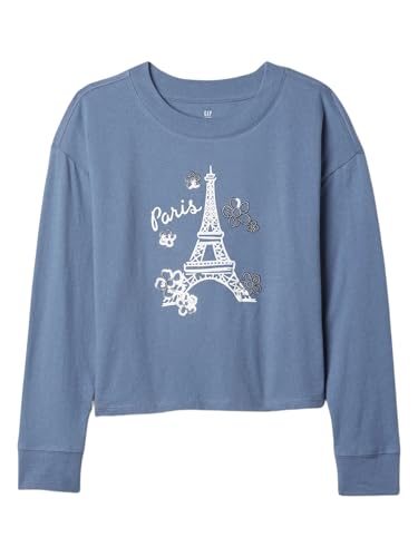 Image of Gap Girls' Long Sleeve Elevated Graphic