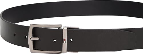 Tommy Hilfiger Herren Gürtel Denton 3,5 cm Wendbar, Braun (Testa Di Moro/Black), 110 cm – Ansicht 3
