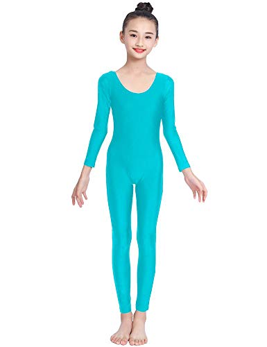 OVIGILY Girls Kids Long Sleeve Dance Unitard Bodysuits