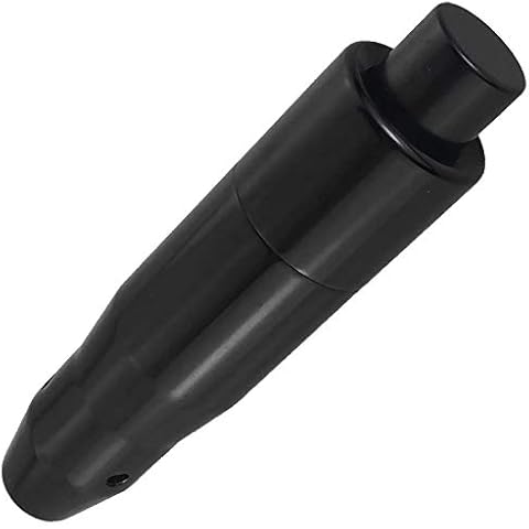 Lunsom Automatic Shift Knob Metal Car Shifting with Push Button Aluminum Alloy Shifter Lever Handle Long Stick Gear Head Fit Most Auto Transmission Vehicle (Black) Cover