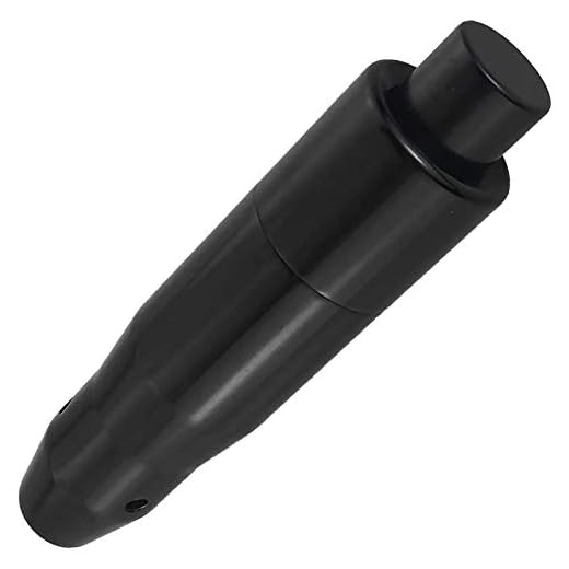 Lunsom Automatic Shift Knob Metal Car Shifting with Push Button Aluminum Alloy Shifter Lever Handle Long Stick Gear Head Fit Most Auto Transmission Vehicle (Black)