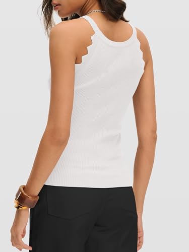 Image of ANRABESS Womens Summer Tank Tops Sleeveless Ribbed Camisole | Spaghetti Strap Cami Sweater, Soft Lightweight, Slim Knit, Casual Beach Vacation Travel Office Clothes, Spring Fall Layering