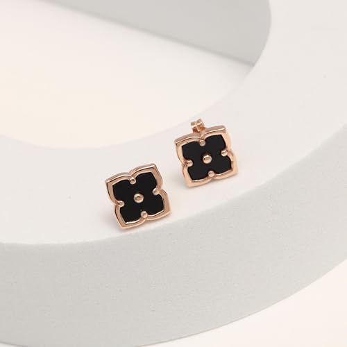 Image of LeCalla 925 Sterling Silver BIS Hallmarked 18K Gold Plated Mother of Pearl Drop Stud Earrings for Women and Girls