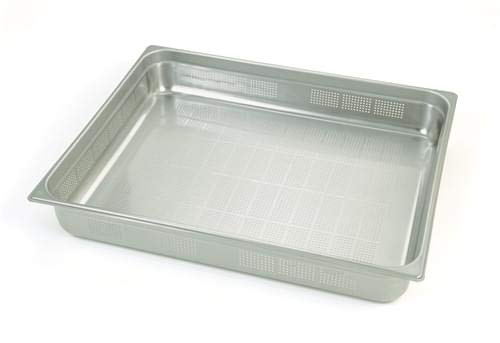 Ollas Agnelli barreño Perforada Gastronorm 2/1, Acero Inoxidable