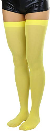 Image of ToBeInStyle Women's Nylon Thigh High Schoolgirl Opaque Stockings
