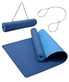 Ewedoos Eco Friendly Yoga Mat Thick TPE Yoga Mat Non Slip Yoga Mats Anti-tear Exercise Workout Mat for Women Men Kids Yoga, Pilates and Fitness