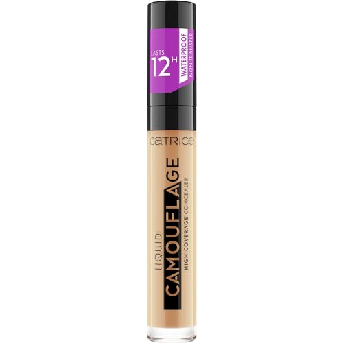 Catrice Liquid Camouflage High Coverage Concealer, Nr. 048, Nude, langanhaltend, für trockene Haut, für unreine Haut, für Mischhaut, vegan, ölfrei, wasserfest, ohne Alkohol, 1er Pack (5ml)