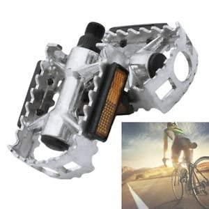 GlobalNiche 1 Pair Aluminum Road Replacement Bicycle BMX Mountain Bicycle Reflector Pedals