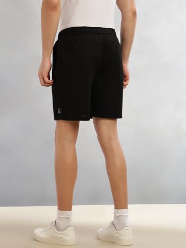 Short en coton gaufré Thomas Scott à coupe droite et taille moyenne - 2