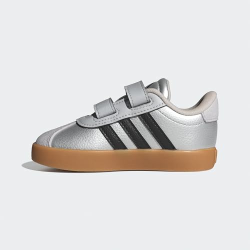 Image of adidas Boys Vl Court 3.0 Slip On Sneakers Shoes Casual - Pink, White