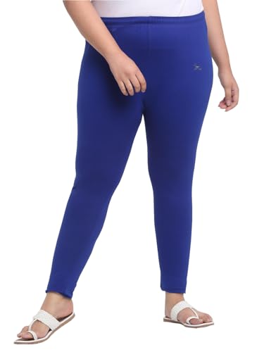 Image of Soft Cotton Ankle Lenght Solid Regular and Plus 35 Colours Leggings for Womens and Girls (Sizes :- M to 6XL)