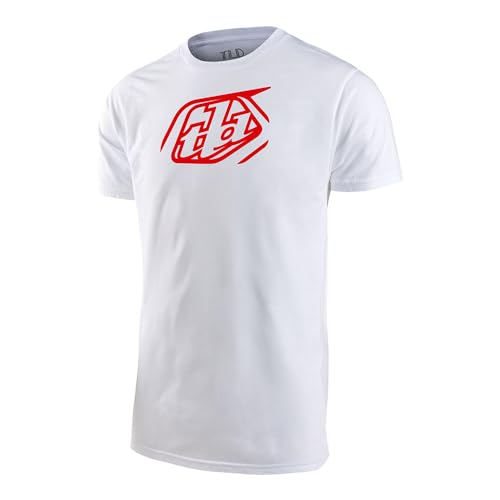 Troy Lee Designs - Youth Short Sleeve TEE; Cropped Badge White MD