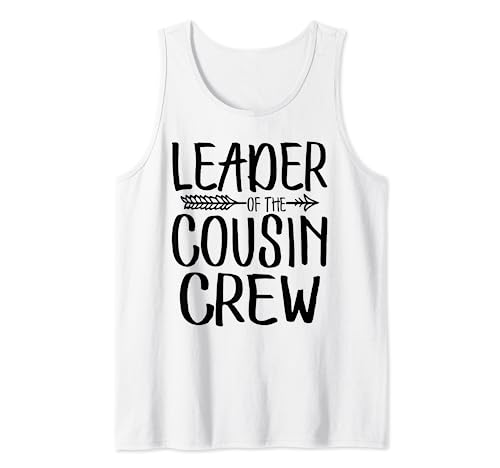 Leader Of The Cousin Crew Camicie Big Older Cousin Squad Kids Canotta