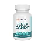 Reignite Wellness by JJ Virgin | Sleep Candy | Chewable 5-HTP Supplement with Inositol, Vitamin B6, Melatonin & L-Theanine for Adults | Lemon Flavor | 60 Tablets