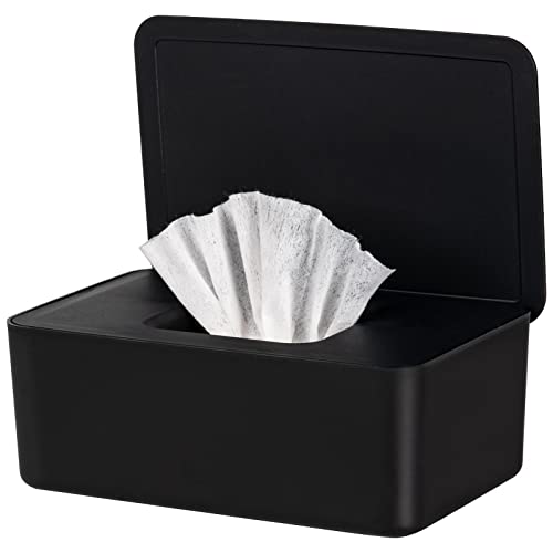 Image of Baby Wipes Dispenser, Wipe Holder for Baby & Adult,Keeps Wet Tissue Fresh, Non-Slip Wipes Case, Flushable Wipe Container with Sealing Design Lid